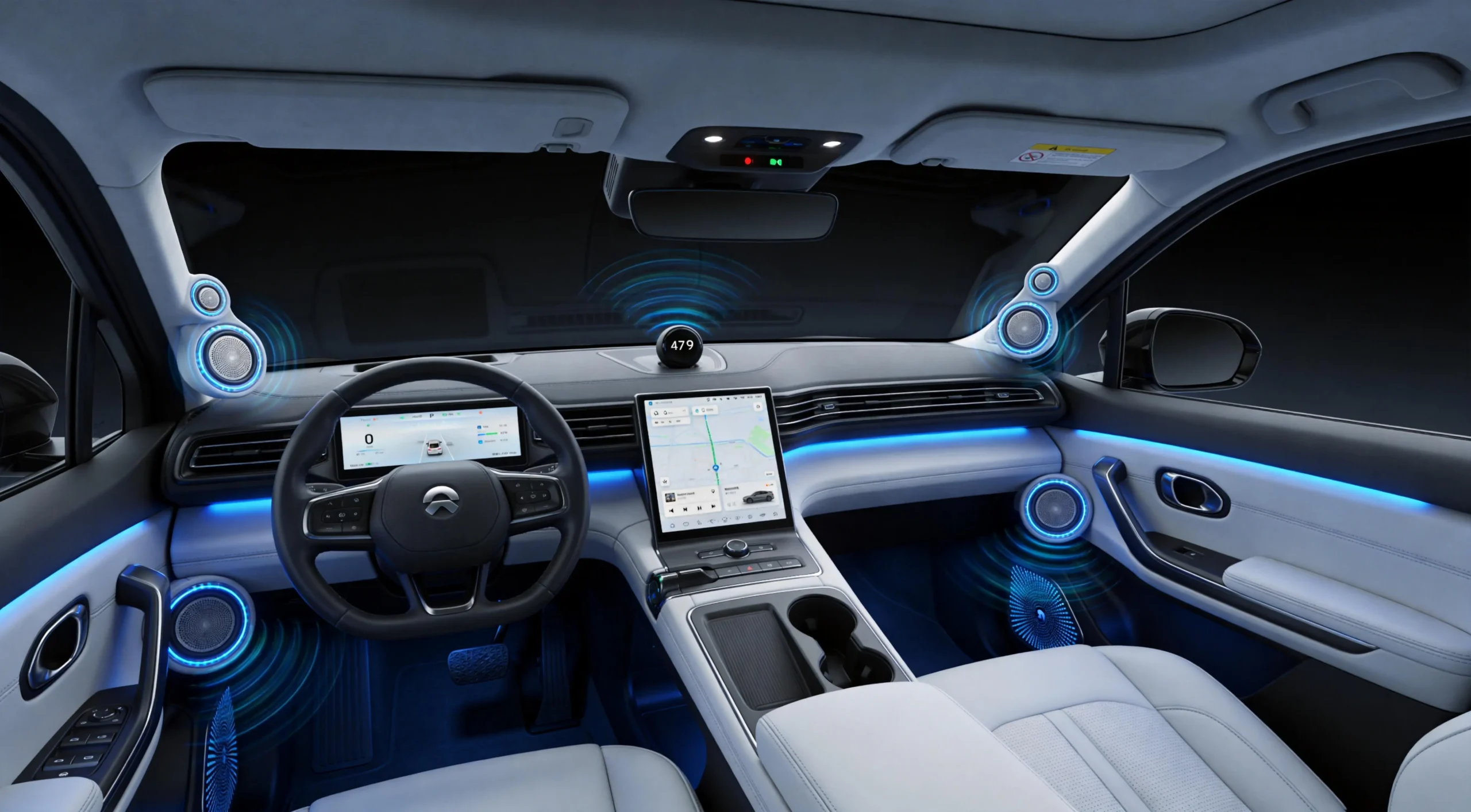 蔚来ES9九霄天琴音响系统评测:47扬声器+三杜比座舱是否颠覆车载音频天花板?